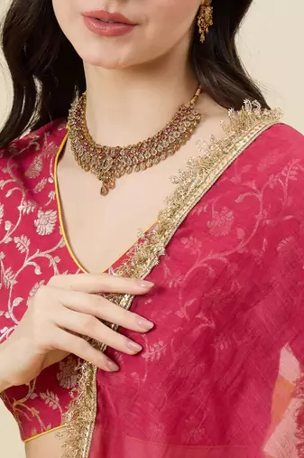 Woven Design Thread Work Ready to Wear Lehenga & Blouse With Dupatta