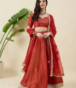 Gotta Patti Ready to Wear Lehenga & Blouse With Dupatta