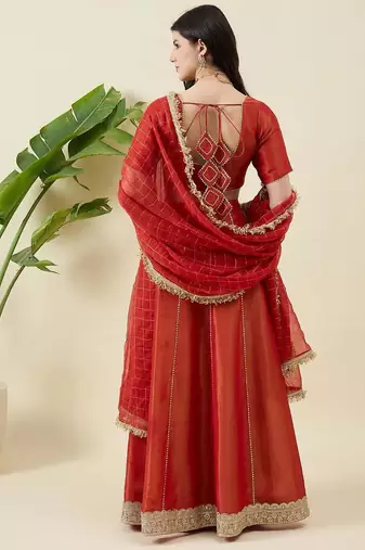 Gotta Patti Ready to Wear Lehenga & Blouse With Dupatta