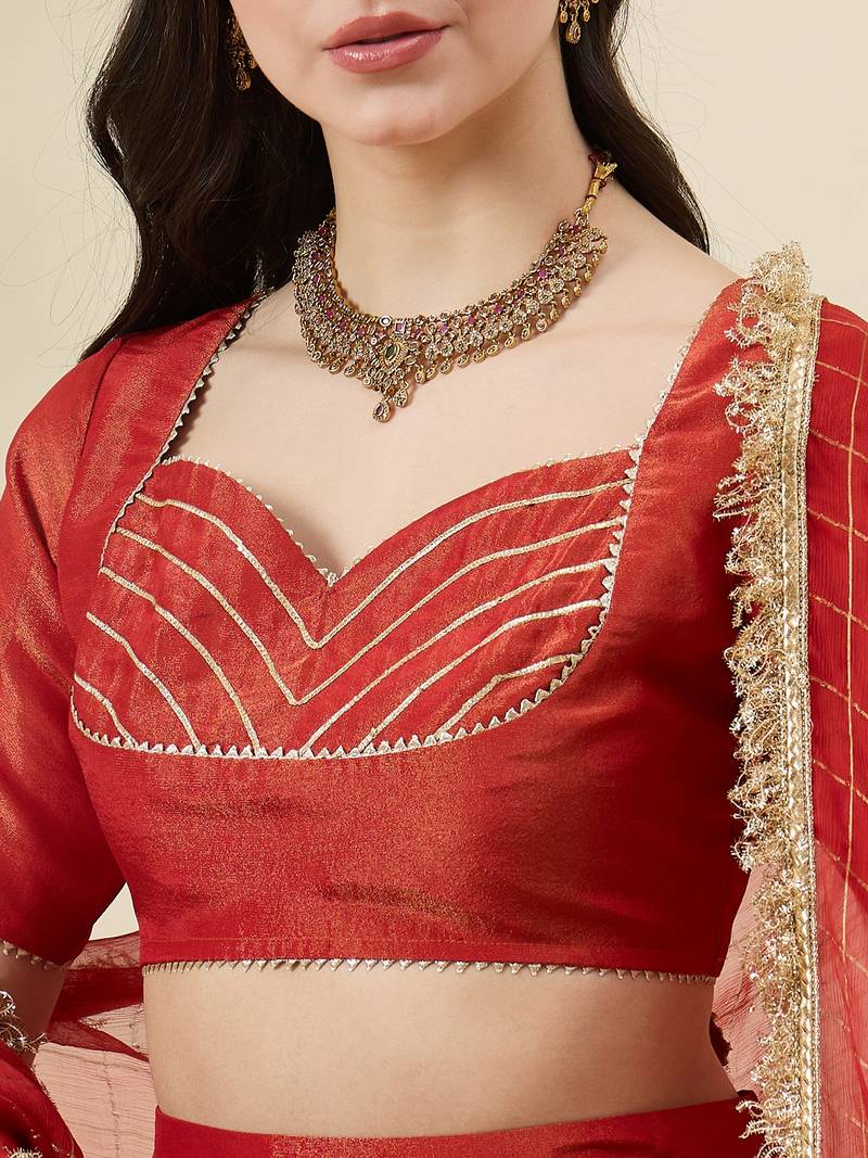 Gotta Patti Ready to Wear Lehenga & Blouse With Dupatta