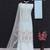 Light-blue faux georgette sequins sharara set