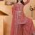 Light-orange georgette embroidered sharara set