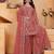 Light-orange georgette embroidered sharara set