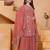 Light-orange georgette embroidered sharara set