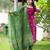 Pink cotton embroidered kurta set
