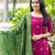 Pink cotton embroidered kurta set