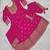 Pink silk embroidered farshi salwar set