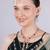 Green rose gold premium designer american diamond and stone work necklace set