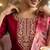Maroon silk thread embroidery kurta set