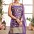 Lavender jacquard embroidered sharara set