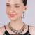Green yellow gold premium designer american diamond and stone work necklace set