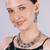 Green yellow gold premium designer american diamond and stone work necklace set