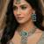 Green yellow gold premium designer american diamond and stone work necklace set