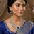 Blue rhodium premium designer american diamond and stone work necklace set