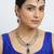 Blue yellow gold premium designer american diamond and stone work necklace set