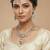 White yellow gold premium designer american diamond and stone work necklace set