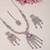 Purple rhodium premium designer american diamond and stone work necklace set