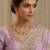 Purple rose gold premium designer american diamond and stone work necklace set