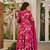 Rani pink maslin digital printed wedding party festival casual ready anarkali palazzo pant salwar kameez