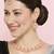 Pink rose gold premium designer american diamond and stone work necklace set