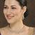Green rose gold premium designer american diamond and stone work necklace set