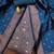 blue jacquard weaved dress material