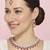 Pink rhodium premium designer american diamond and stone work necklace set