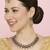 Blue yellow gold premium designer american diamond and stone work necklace set