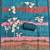 teal cotton poly embroidered dress material