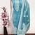blue jacquard weaved dress material
