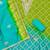 green organza printed dress material