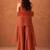 Women's orange orange
silk blend embroidered kurti set for women with dupatta and palazzo