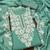 green silk blend thread dress material