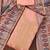 peach jacquard weaved dress material