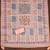 peach jacquard weaved dress material