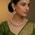 rose gold premium designer american diamond and stone work necklace set