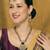 Purple yellow gold premium designer american diamond and stone work necklace set