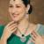 Green rhodium premium designer american diamond and stone work necklace set