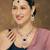 Blue rose gold premium designer american diamond and stone work necklace set