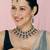 Green rose gold premium designer american diamond and stone work necklace set