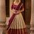 cream silk blend woven traditional lehenga-choli