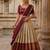 cream silk blend woven traditional lehenga-choli