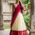 cream silk blend woven traditional lehenga-choli