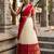 cream silk blend woven traditional lehenga-choli