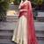 cream jacquard woven traditional lehenga-choli