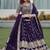 purple georgette embroidered designer lehenga-choli