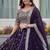 purple georgette embroidered designer lehenga-choli