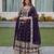 purple georgette embroidered designer lehenga-choli