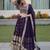 purple georgette embroidered designer lehenga-choli