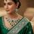 Green rhodium premium designer american diamond and stone work necklace set